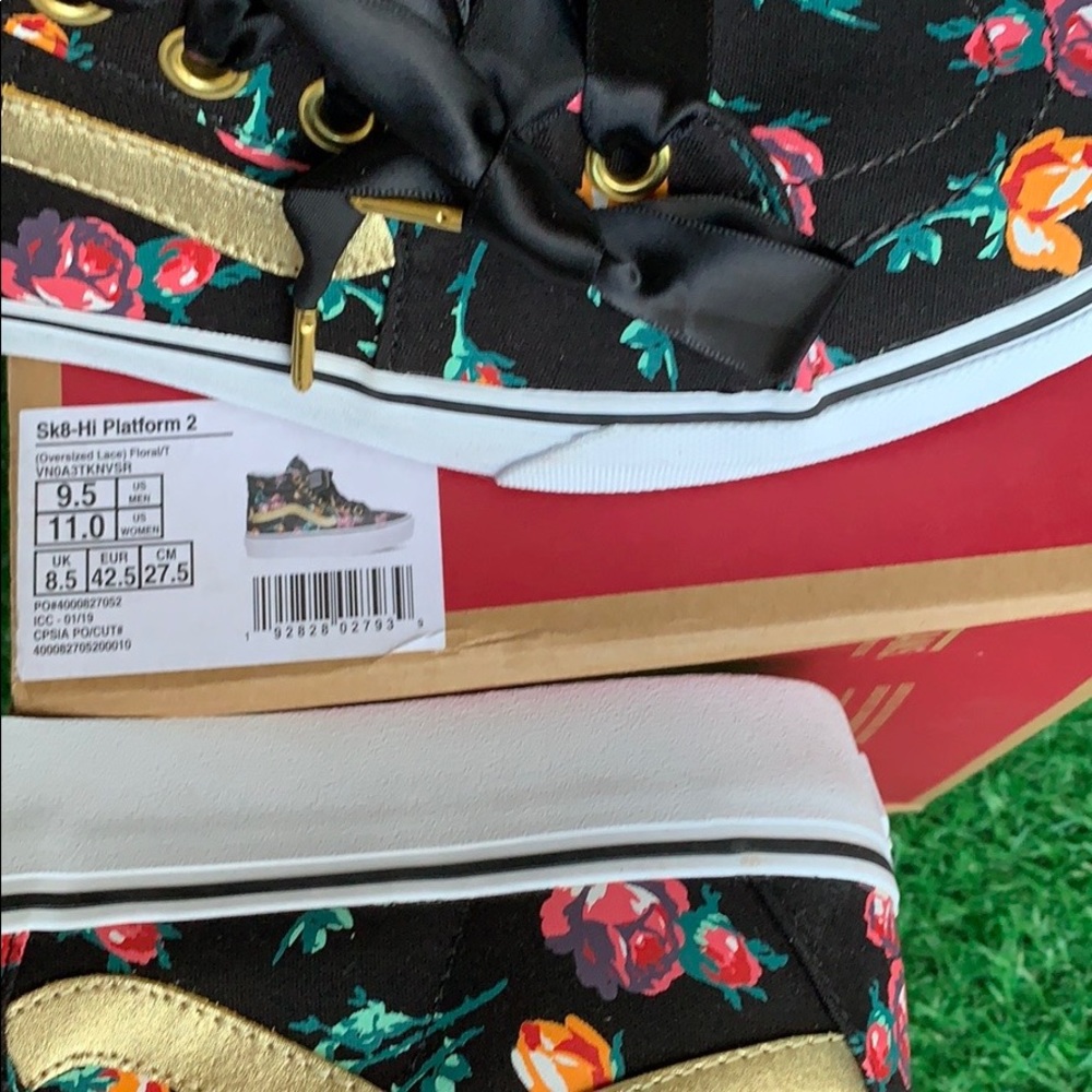 VANS SK8-Hi PLATFORM 2 Oversized Lace Floral/Tr M - Picture 12 of 16